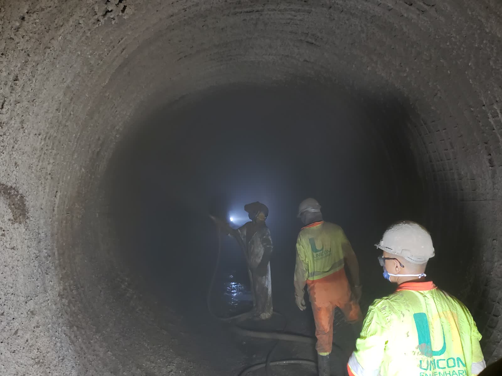 Concreto projetado para túneis