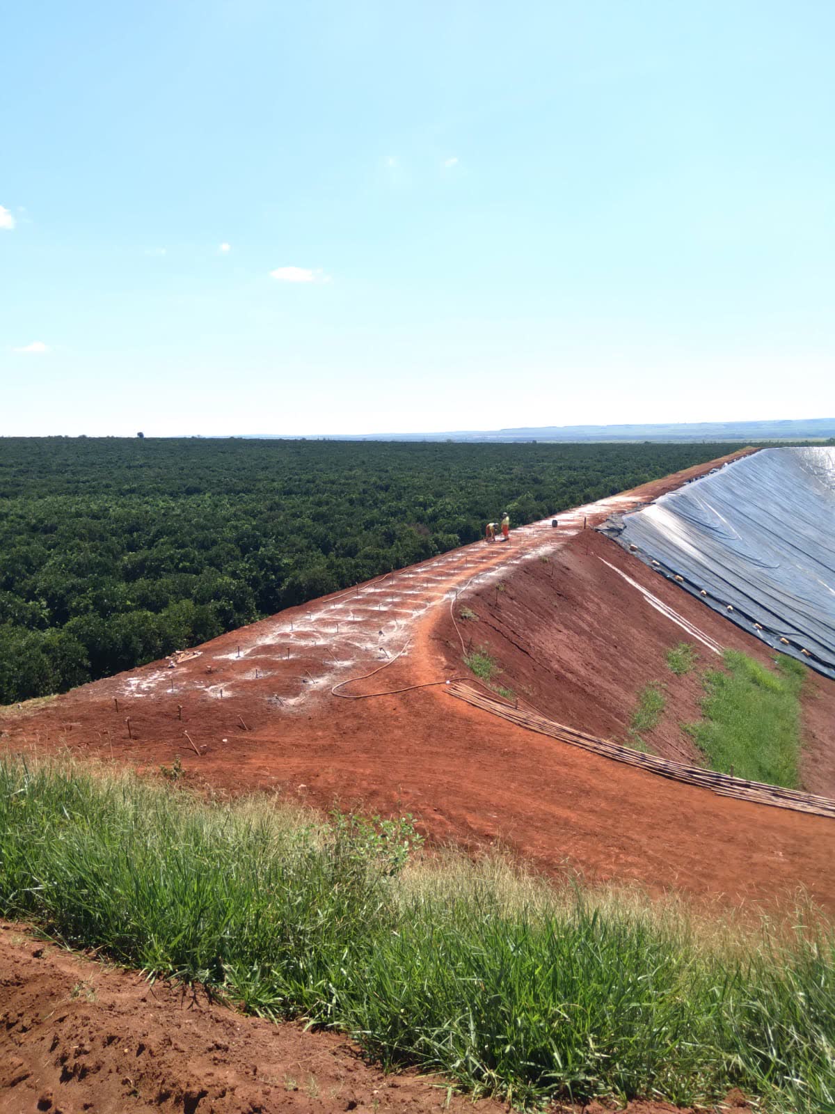 Injeção de calda de cimento