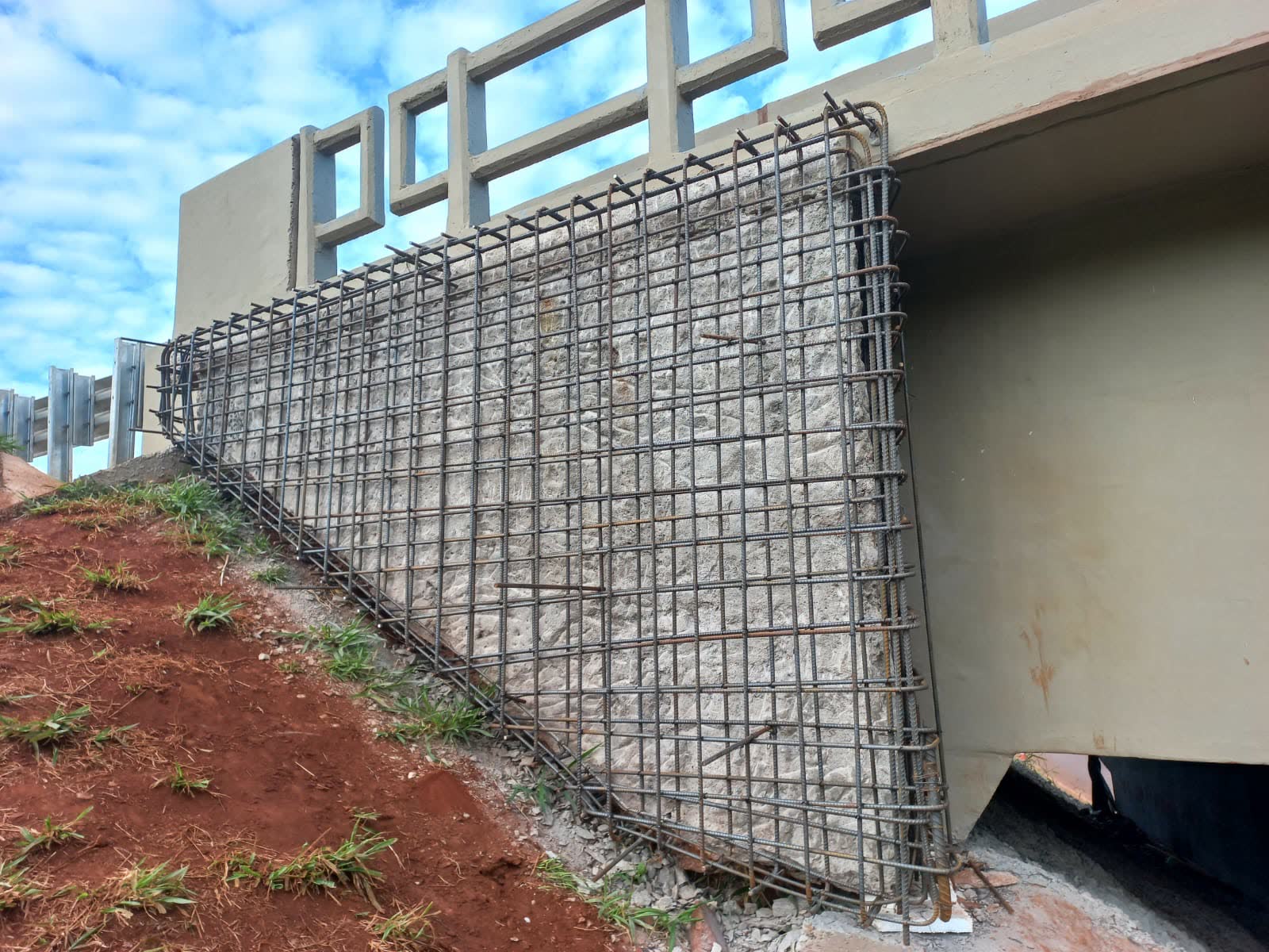 Recuperação de estrutura em concreto projetado